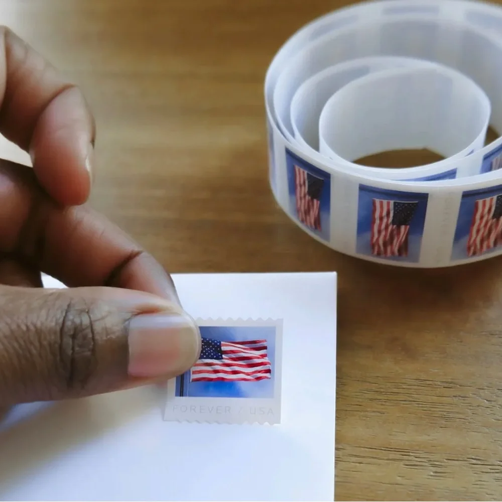 Forever Roll 100 Forever U.S Flag Postage
